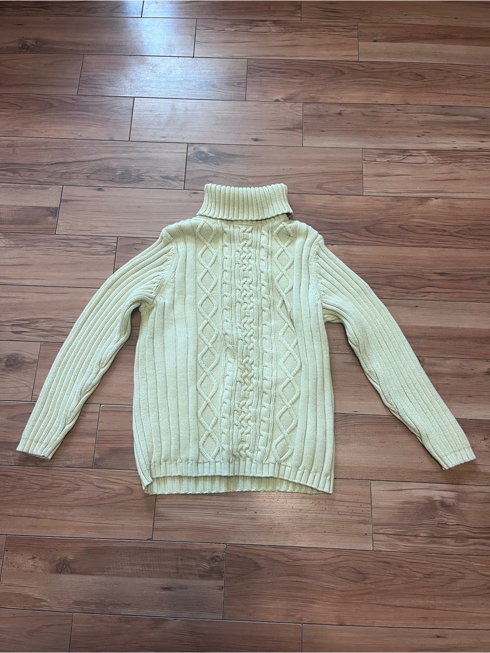 Northern Reflections Cream Cable Turtleneck Sweater